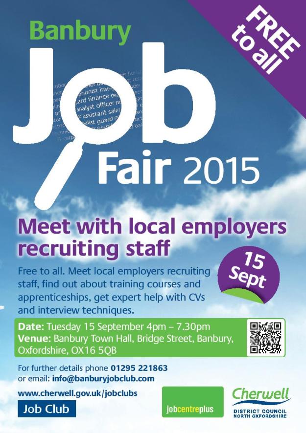 Banbury Job Fair. Sept 2015. Jobseeker