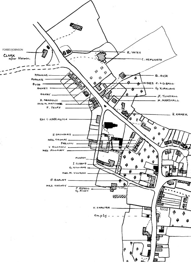 WI map of Horley where families were living in 1965 top